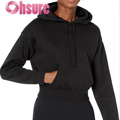 Haut de sport ample pour femmes 100% coton, sweat-shirt col ras du cou, motif personnalisé, anti-rides, écologique, devant
