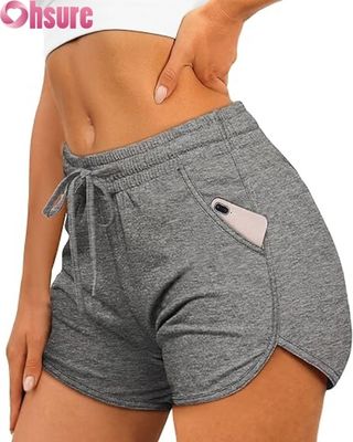 Shorts de sport taille haute pour femmes | Shorts de course, de yoga et d'entraînement pour la salle de sport | Vêtements de sport respirants et à séchage rapide