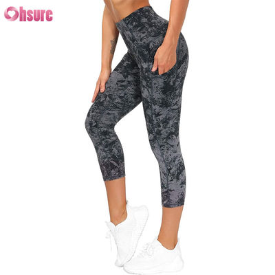 Pantalons de yoga pour femmes taille haute avec poche contrôle du ventre Leggings de gym