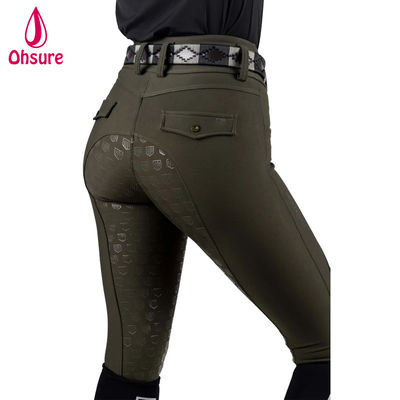 Vêtements équestres personnalisés Pantalons de course Jodhpur ceinture de taille haute pantalons silicone anti glissant pantalons équestres tenue de course