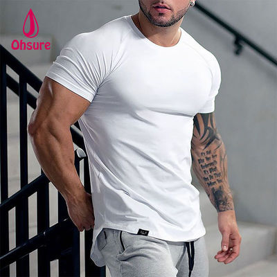 Bien sûr, personnalisez avec logo, motif personnalisé, vente en gros, mode, haute qualité, blanc, décontracté, surdimensionné, sport, t-shirt en coton pour homme
