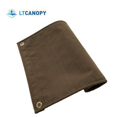 Tente de camion en toile enduite de silicone organique respirante et imperméable personnalisée Litong, auvent, couleur marron