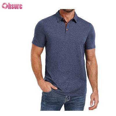 45%Bambous 46%Polyester 9%Spandex Déodorant antibactérien Tissu séché rapidement Personnaliser Imprimé Manches longues ou courtes Polo