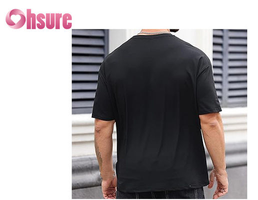 Vêtements d'exercice en tricot de mode décontractée pour hommes, tissu confortable, impression de t-shirt