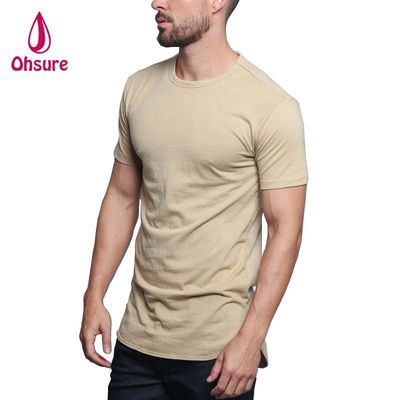 T-shirt de boxe en tissu de bambou pour hommes, imprimé avec motif décontracté, tricoté, pour l'exercice musculaire et le maintien, avec impression