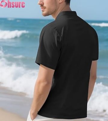 T-shirts Henley décontractés pour hommes, classiques, boutonnés, de couleur unie, t-shirts d'été
