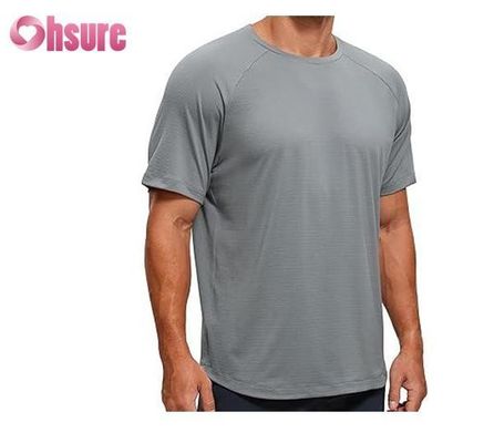 T-shirt de boxe en tissu de bambou pour hommes, imprimé avec motif décontracté, tricoté, pour l'exercice musculaire et le maintien, avec impression