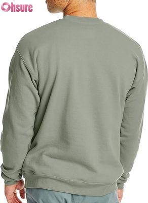 Sweat-shirt ras du cou basique pour homme | Molleton uni | Logo personnalisé OEM