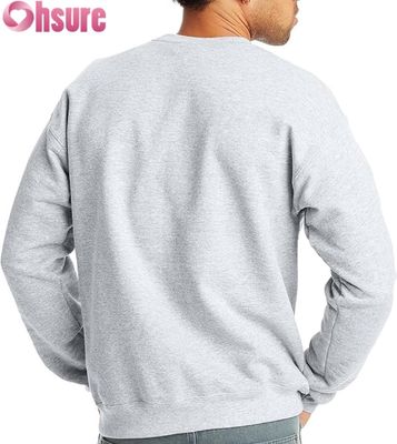 Sweat-shirt ras du cou basique pour homme | Molleton uni | Logo personnalisé OEM