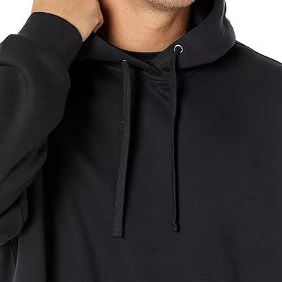 Pullover en coton de haute qualité avec capuchon pour hommes sur mesure sur-taille de l' entraînement porter essentiel Jersey Tissu massif motif collier en capuchon
