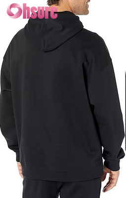 Pullover en coton de haute qualité avec capuchon pour hommes sur mesure sur-taille de l' entraînement porter essentiel Jersey Tissu massif motif collier en capuchon