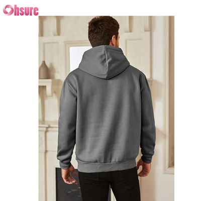 Sweat à capuche en tissu doux, hoodies en coton de haute qualité, pulls oversize, hoodies fins et unis pour hommes