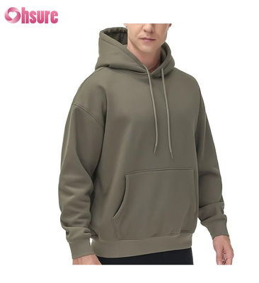 Sweat à capuche en tissu doux, hoodies en coton de haute qualité, pulls oversize, hoodies fins et unis pour hommes