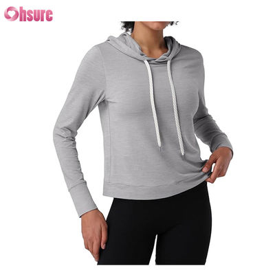 Sweat-shirts à capuche pour femmes, en coton de haute qualité, décontractés, pulls, sports, gym, survêtements unis pour femmes