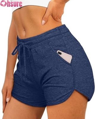 Shorts de sport taille haute pour femmes | Shorts de course, de yoga et d'entraînement pour la salle de sport | Vêtements de sport respirants et à séchage rapide