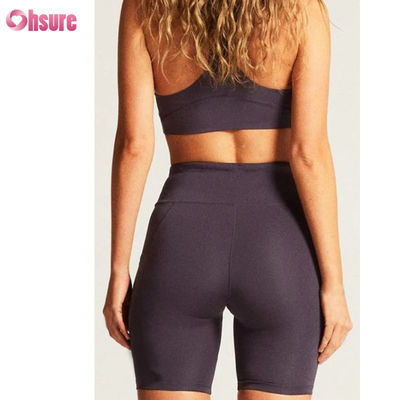 Nouveaux vêtements de yoga personnalisés de haute qualité, shorts de sport d'extérieur, logo personnalisé, fitness, soutien-gorge de yoga sexy à dos croisé