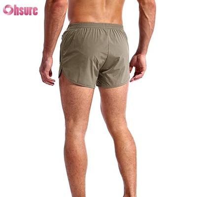 Shorts de sport respirants et anti-transpiration pour hommes, short de jogging athlétique, short de gym en nylon et polyester
