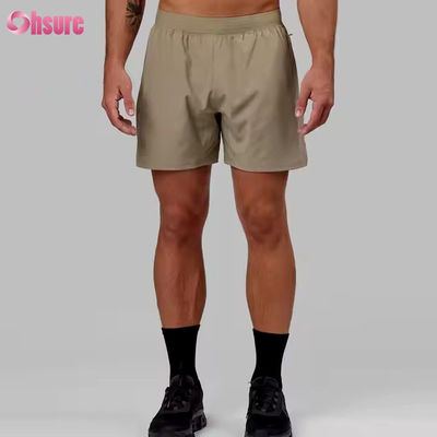 Des shorts de sport pour hommes de haute qualité en nylon spandex 5 en 2 en 1