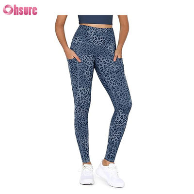 THE GYM PEOPLE - Pantalon de yoga épais à taille haute avec poches, legging de yoga de course d'entraînement avec contrôle du ventre pour femmes