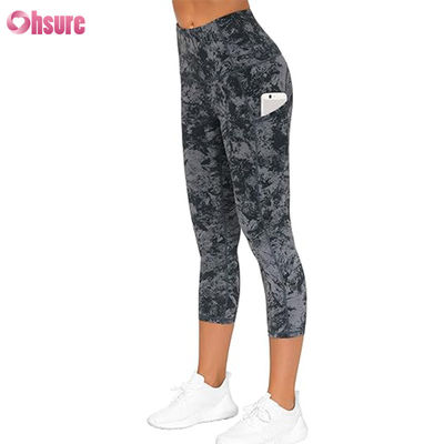 Pantalons de yoga pour femmes taille haute avec poche contrôle du ventre Leggings de gym