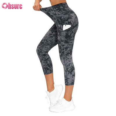 Pantalons de yoga pour femmes taille haute avec poche contrôle du ventre Leggings de gym