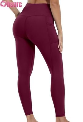 Leggings de yoga à taille haute pour femmes avec fermeture élastique de la taille et pantalon d'entraînement à poches