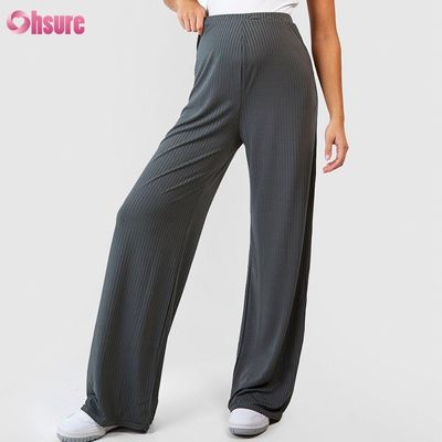 Pantalon de survêtement en tissu de sport, vêtement de gym, pantalon droit ample de jogging, femmes, pantalon de jogging droit pour femmes enceintes, tissu tricoté, décontracté