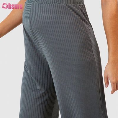Pantalon de survêtement en tissu de sport, vêtement de gym, pantalon droit ample de jogging, femmes, pantalon de jogging droit pour femmes enceintes, tissu tricoté, décontracté
