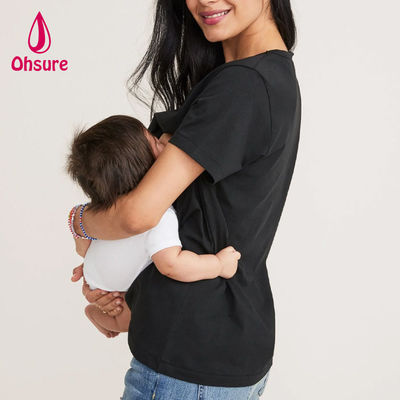 T-shirts de maternité OEM pour femmes enceintes, vêtements de grossesse, manches courtes, vêtements d'entraînement de maternité, chemises et hauts de sport 50-100 pièces