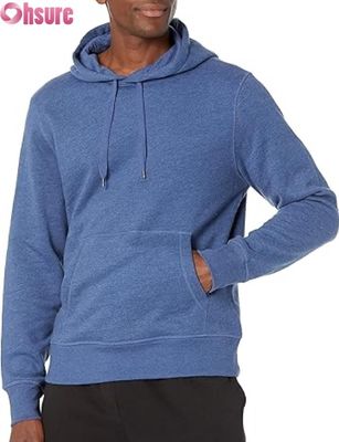 Sweat-shirt à capuche pour homme, décontracté, couleur unie, à manches longues, avec cordon de serrage, poche sport, sweat-shirt de mode personnalisé