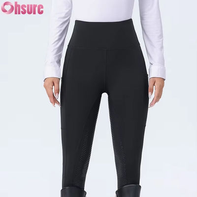 Ceinture de taille haute personnalisée Pantalon équestre anti-glissage Pantalon d'équitation en silicium Jodhpur pour l'habillement à cheval