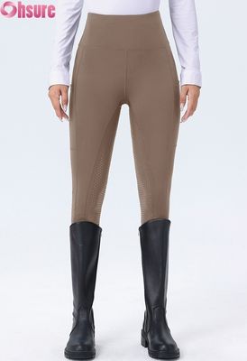 Ceinture de taille haute personnalisée Pantalon équestre anti-glissage Pantalon d'équitation en silicium Jodhpur pour l'habillement à cheval
