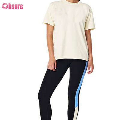 2025 Haute qualité Femmes Filles Premium coton Crewneck Sport Usure quotidienne-séche-rapide respirant cacher le ventre Tissu-Tailles X-XXL