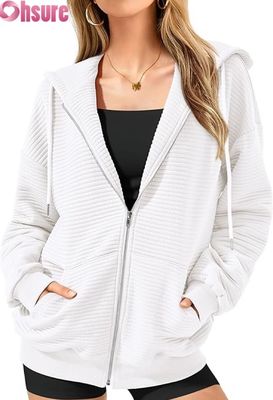 Sweat-shirt à capuche oversize personnalisé pour femmes avec motif, imprimé de lettres brodées en 3D, tricoté, décontracté, manches raglan, à capuche