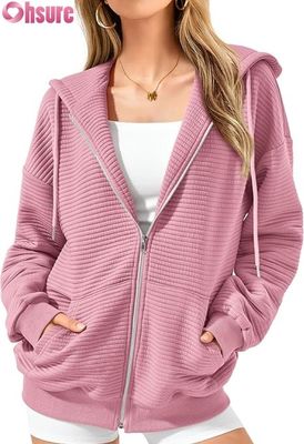 Sweat-shirt à capuche oversize personnalisé pour femmes avec motif, imprimé de lettres brodées en 3D, tricoté, décontracté, manches raglan, à capuche
