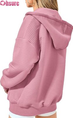 Sweat-shirt à capuche oversize personnalisé pour femmes avec motif, imprimé de lettres brodées en 3D, tricoté, décontracté, manches raglan, à capuche