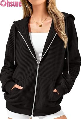 Sweat-shirt à capuche oversize personnalisé pour femmes avec motif, imprimé de lettres brodées en 3D, tricoté, décontracté, manches raglan, à capuche