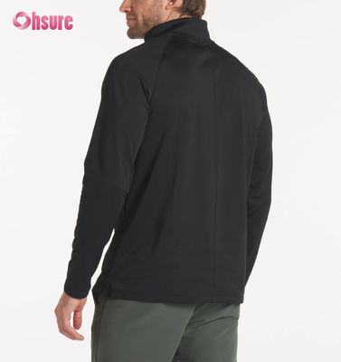 High Quality Broderie personnalisée surdimensionnée Sweatshirt à col pour hommes 2XL 100% coton Français Terry Quarter Zip Hoodie