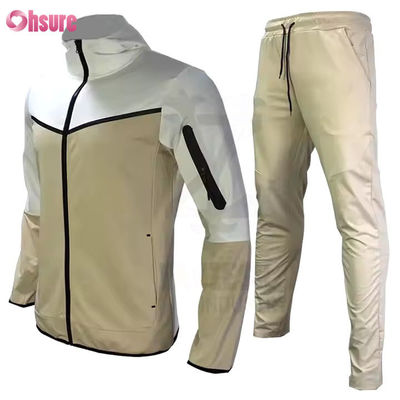 Vêtements de sport sur mesure 2 pièces ensemble fermeture à glissière Gym de jogging 2 pièces ensemble pour hommes