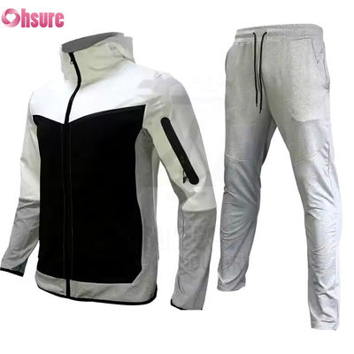 Vêtements de sport sur mesure 2 pièces ensemble fermeture à glissière Gym de jogging 2 pièces ensemble pour hommes