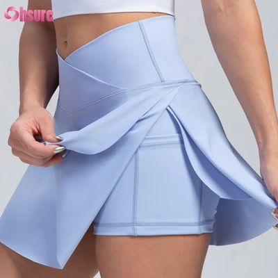 Shorts de sport amples 2 en 1 taille haute, design doux et confortable, tenue de gym pour femmes