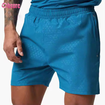 Shorts de sport pour hommes avec logo personnalisé, bas de sport tissés 100% nylon pour le sport