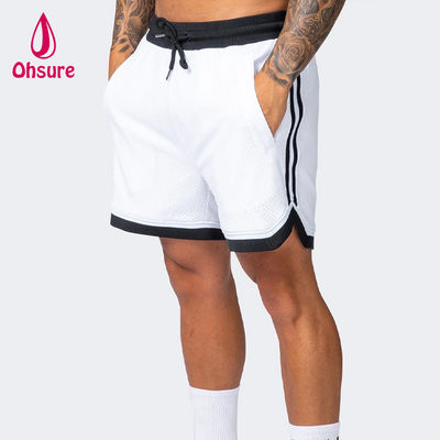 Oem Couleur solide Hommes été Shorts de gym à mailles respirantes entraînement entraînement porter des shorts de gym secs rapides pour les hommes vêtements de sport nouveaux shorts
