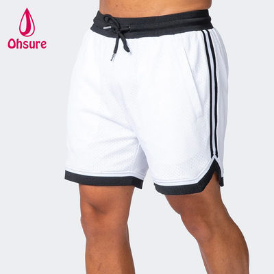 Oem Couleur solide Hommes été Shorts de gym à mailles respirantes entraînement entraînement porter des shorts de gym secs rapides pour les hommes vêtements de sport nouveaux shorts