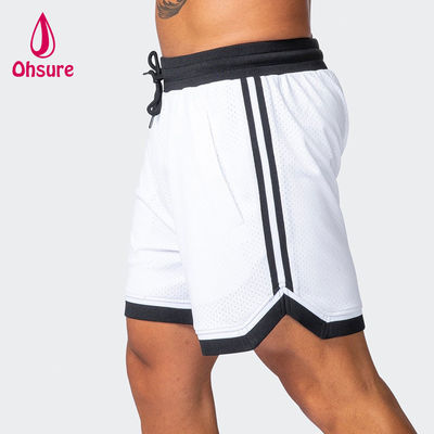 Oem Couleur solide Hommes été Shorts de gym à mailles respirantes entraînement entraînement porter des shorts de gym secs rapides pour les hommes vêtements de sport nouveaux shorts