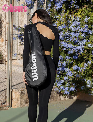 Ensemble de leggings de yoga d'entraînement taille haute pour femmes, poches des deux côtés, couleur unie, personnalisable, GSM anti-humidité, sexy, OEM, vêtements de yoga