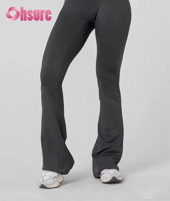Leggings de yoga taille haute pour femmes avec logo personnalisé Dear-Lover, noir uni, ceinture, poches des deux côtés, évacuation de l'humidité, entraînement yoga