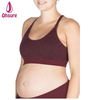 Vêtements de maternité pour femmes, vêtements de yoga, hauts courts, femmes enceintes, soutien-gorge d'allaitement à bretelles réglables