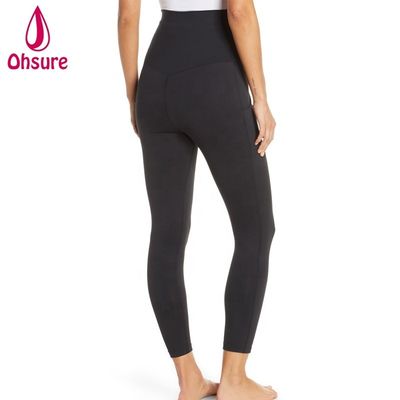 Collants de grossesse actifs confortables Super doux pour femmes, pantalon de yoga de fitness avec poche, leggings de maternité