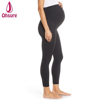 Collants de grossesse actifs confortables Super doux pour femmes, pantalon de yoga de fitness avec poche, leggings de maternité